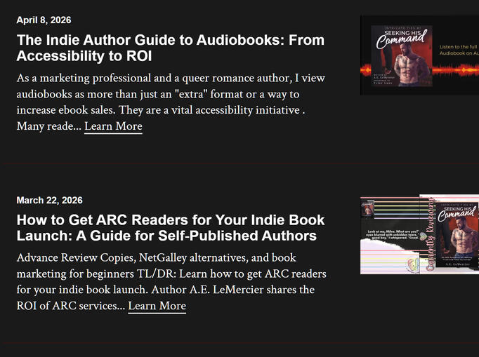 Blog & Author Resources